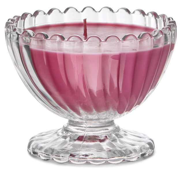 Glassy - Doftljus, Smashed Cherry Mule, brinntid 40 h, 250 gr - Rosa