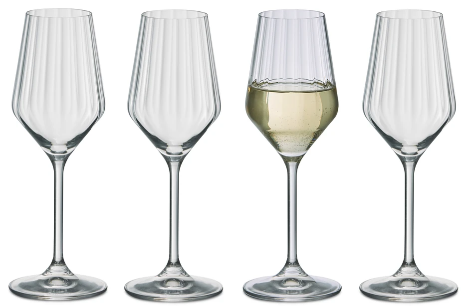 Lifestyle - Champagneglas, 4-pack, 31 cl - Vit