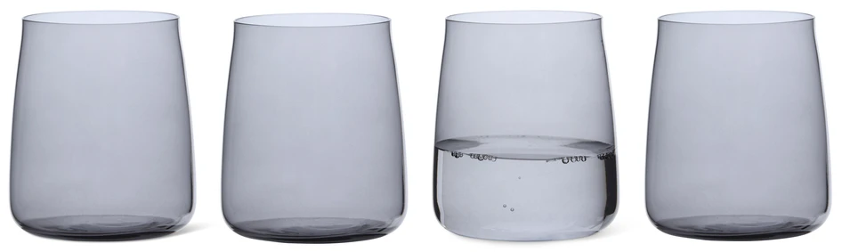 Zero - Glas, Ø 8,4 H 9,5 cm - Grå