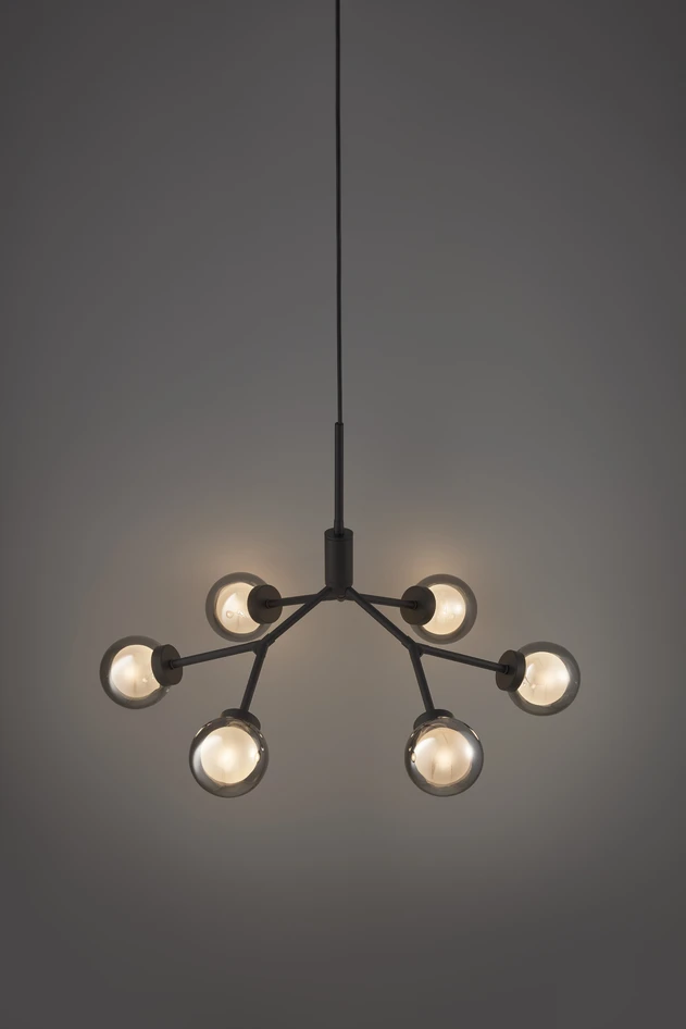 Melvin - Taklampa, Ø65 cm - Svart