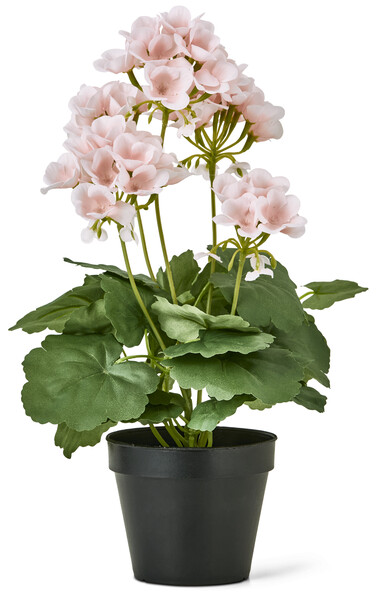 Pelargon - Konstväxt i kruka, H 41 Ø 26 cm - Rosa