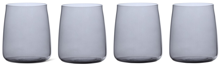 Zero - Glas, Ø 8,4 H 9,5 cm - Grå