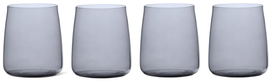 Zero - Glas, Ø 8,4 H 9,5 cm - Grå