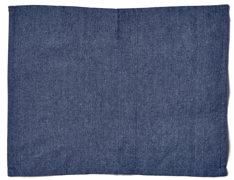 Recycle - Tablett i bomullsblandning, 35x45 cm - Blå