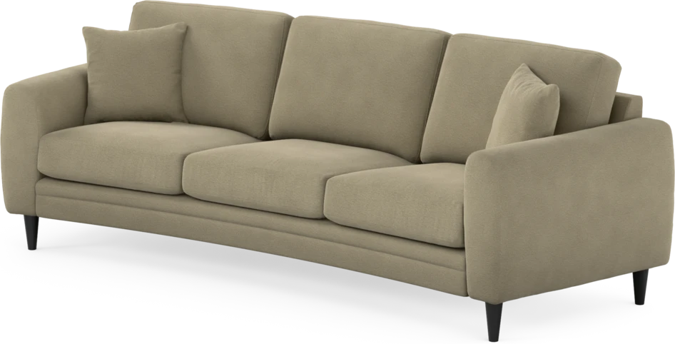 Eden - 3-sits soffa svängd - Beige