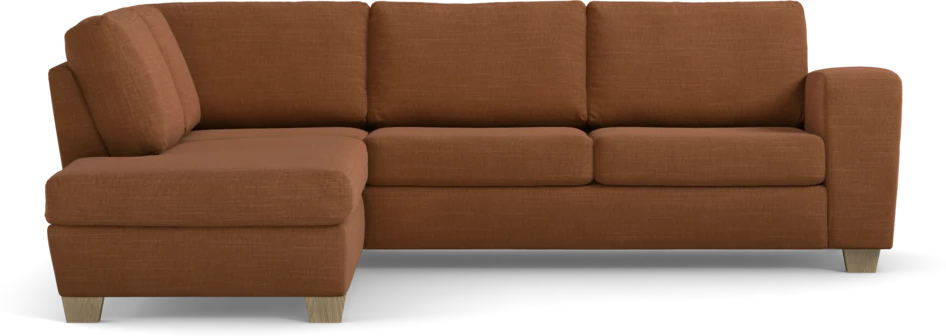 Friday - 2,5-sits soffa med divan vänster - Orange