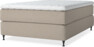 Delux Exclusive - Kontinentalsäng, enkelsäng 140 cm med bäddmadrass - Beige