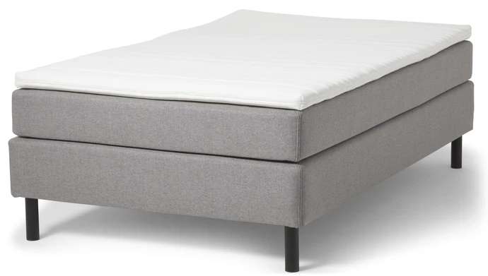 Dunö, Kontinentalsäng 120 cm, enkelsäng med bäddmadrass