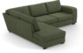 Friday - 2,5-sits soffa med divan vänster - Grön