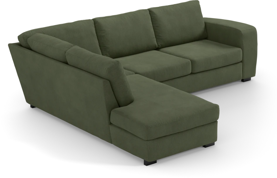 Friday - 2,5-sits soffa med divan vänster - Grön