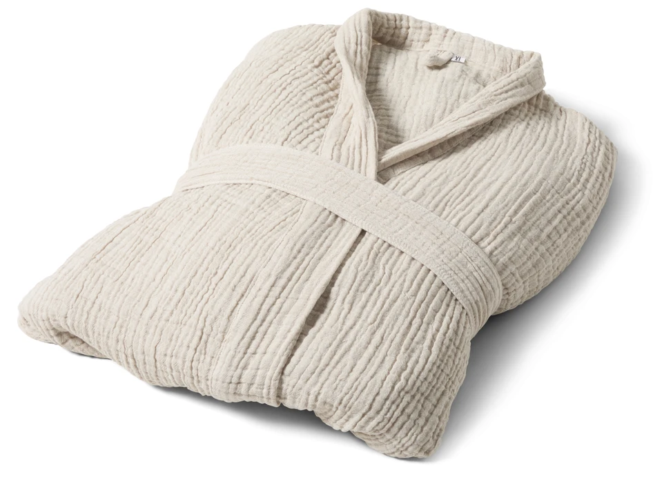 Adelia - Morgonrock, S/M - Beige