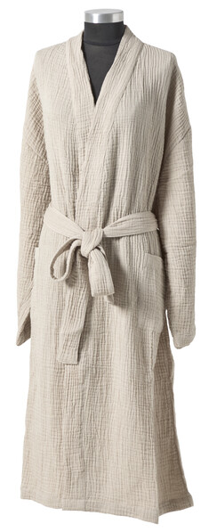 Adelia - Morgonrock, L/XL - Beige