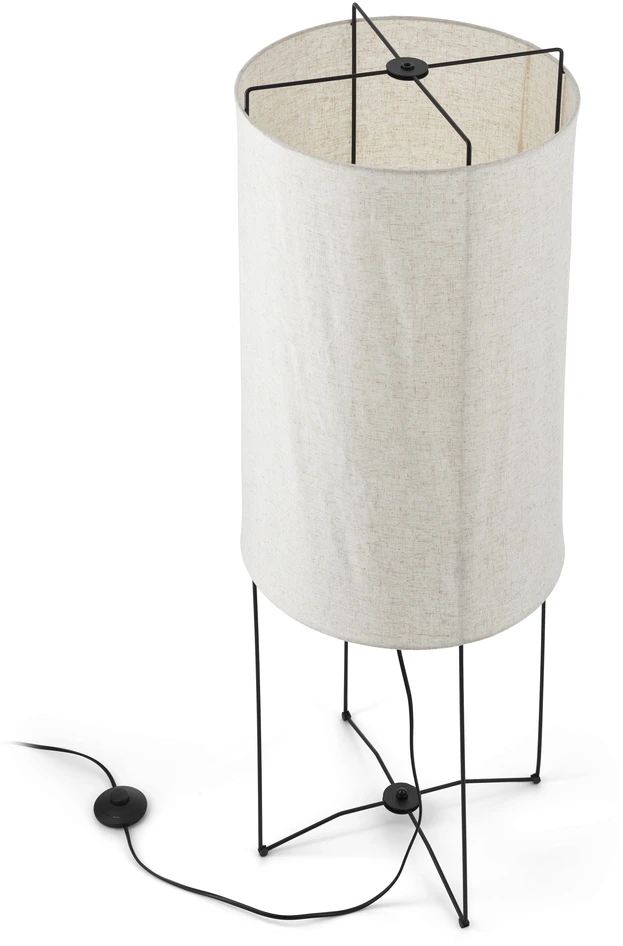Hilma - Golvlampa, H120 Ø40 cm - Beige