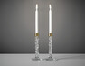 Carat - Ljusstake, 2-pack, H 24,2 cm - Gul