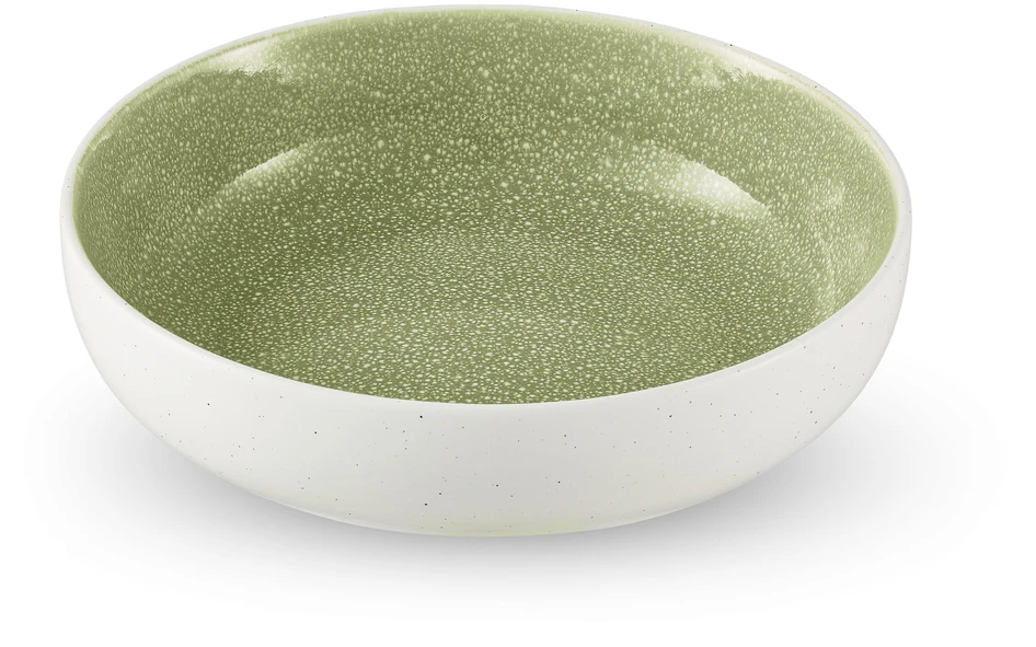 Lykke - Serveringsskål, H 6,4 Ø 26,7 cm - Grön