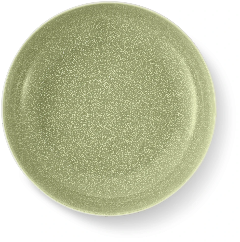 Lykke - Serveringsskål, H 6,4 Ø 26,7 cm - Grön