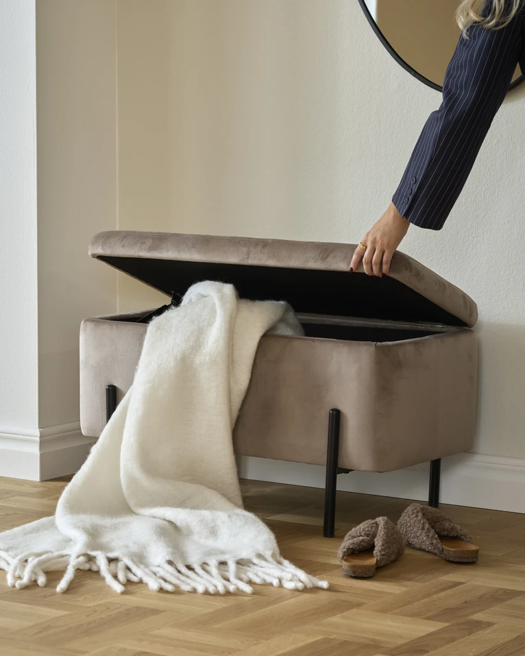 Lionel, Bänk med förvaring, 80 cm