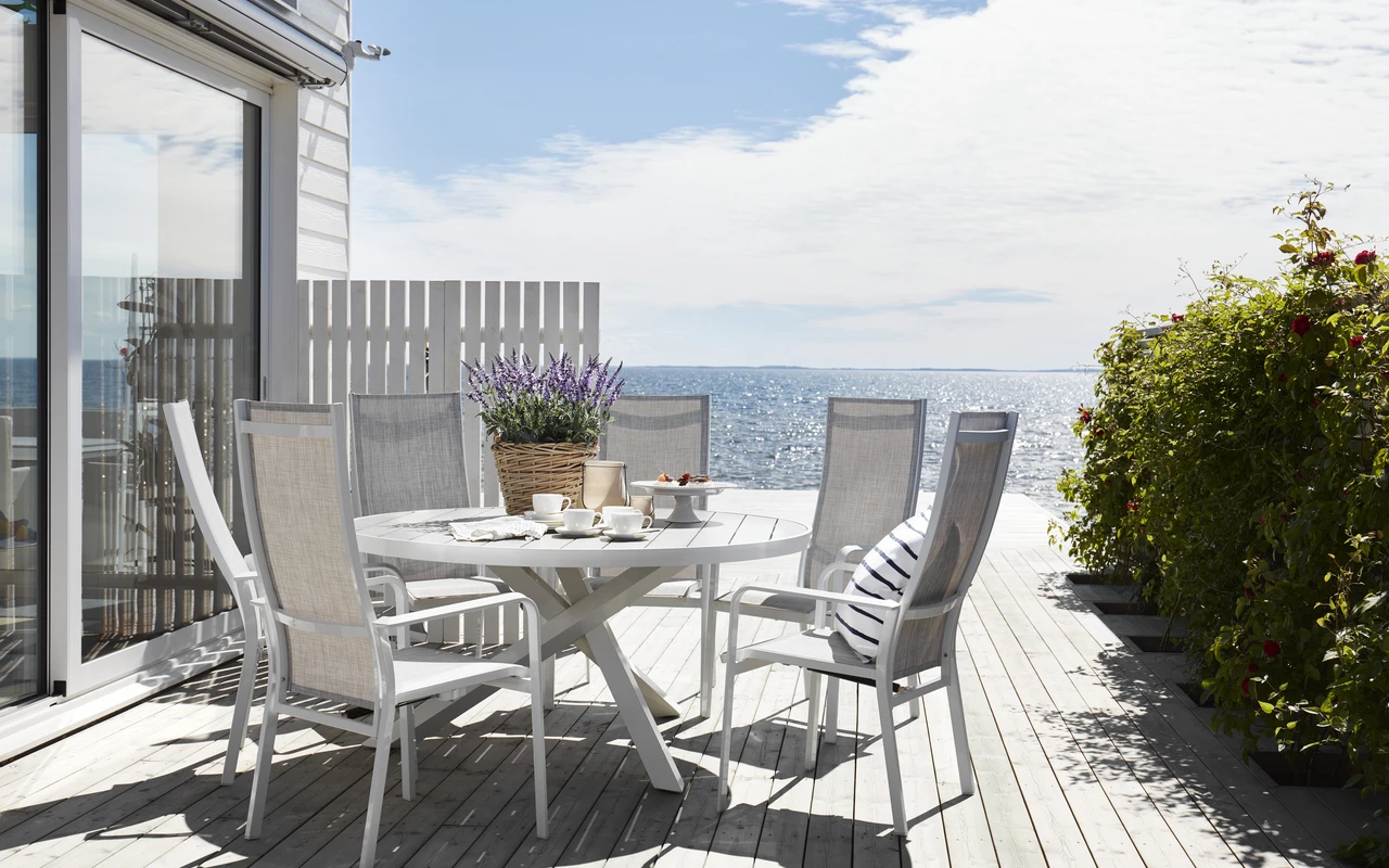 Modena - Utegrupp med bord och 6 reclinerstolar - inspiration