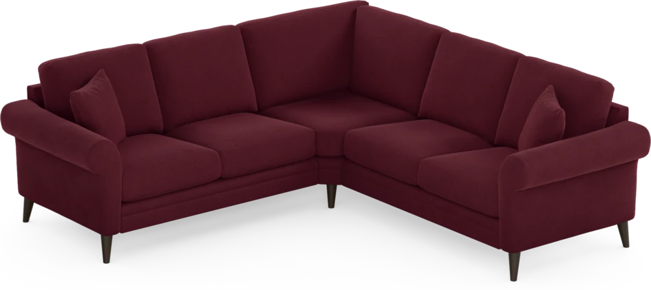 Eden - Hörnsoffa, 2+2-sits - Röd