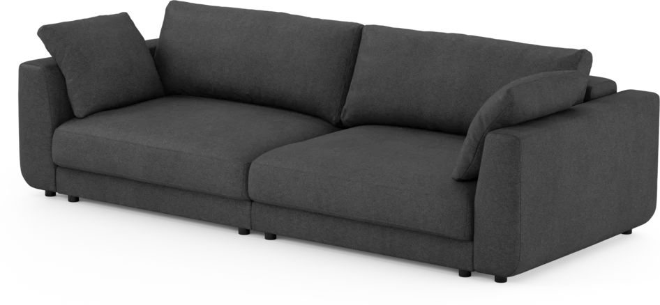 Amie - Bäddsoffa 4-sits - Svart