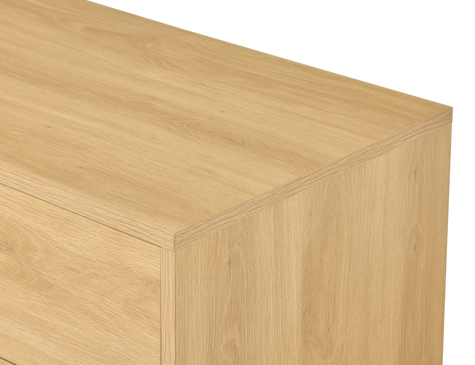 Fransy - Byrå med 6 lådor, 137x45x85 cm - Beige