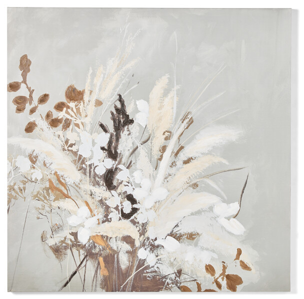 Everlasting Bouquet - Tavla, 100x100 cm - Brun