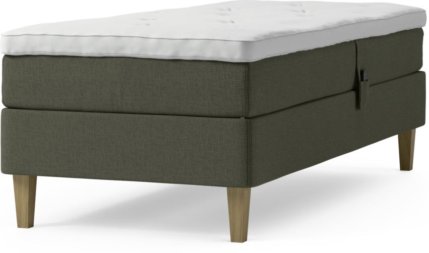 Delux Sense - Ställbar säng, enkelsäng med bäddmadrass och sängben