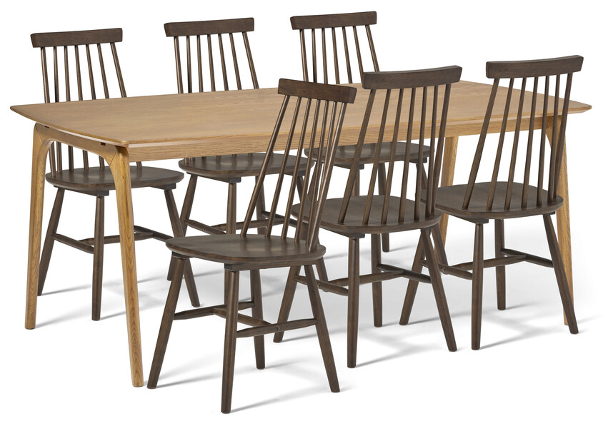 Nashua - Matgrupp med 6 stolar Einar - Beige