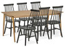 Nashua - Matgrupp med 6 stolar Einar - Beige