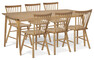 Nashua - Matgrupp med 6 stolar Vista - Beige