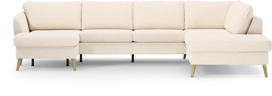 County - 3-sits soffa med schäslong vänster och divan höger - Vit