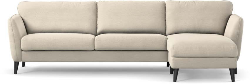 Bridge - 3-sits soffa med schäslong höger - Beige