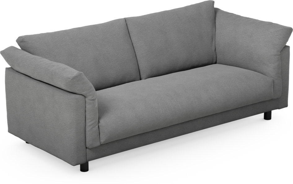 Cherrie - 2,5-sits soffa, hel dyna, fast klädsel - Grå