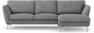 Madison Lux - 2-sits soffa med schäslong höger - Vit