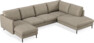 Madison Lux - 2-sits soffa med schäslong vänster och divan höger - Beige