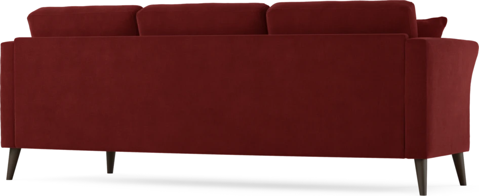 Eden - 3-sits soffa svängd - Röd