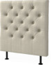 Cape pikerad - Sänggavel, 90-210 cm - Beige