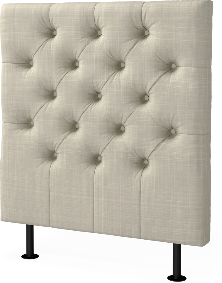 Cape pikerad - Sänggavel, 90-210 cm - Beige