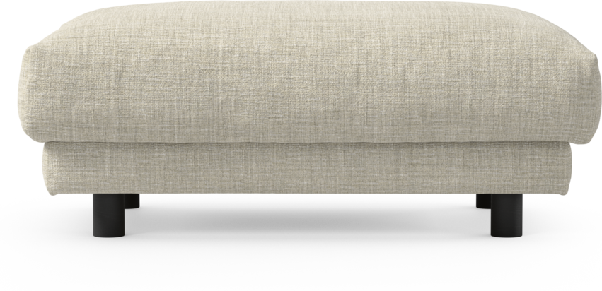 Cherrie - Fotpall 100, fast klädsel - Beige
