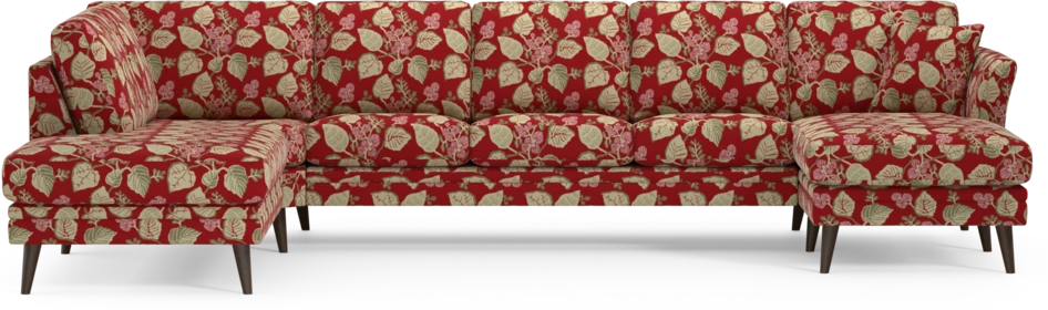 Eden - 3-sits soffa med divan vänster och schäslong höger - Flerfärgad