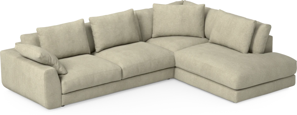 Amie - 3-sits med divan höger - Beige
