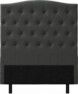 Delux Välvd - Sänggavel, 90-210 cm - Grå