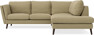 Madison - 2-sits soffa med divan höger - Gul