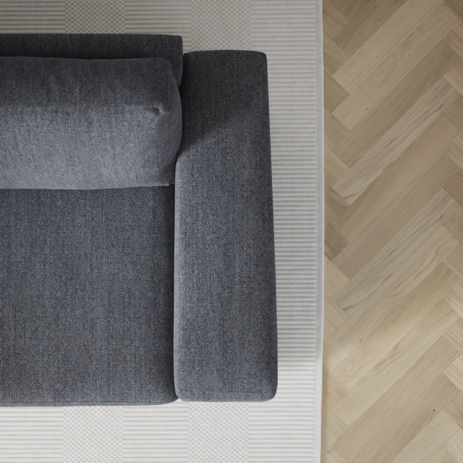 Friday - 2-sits soffa med två schäslonger - Blå