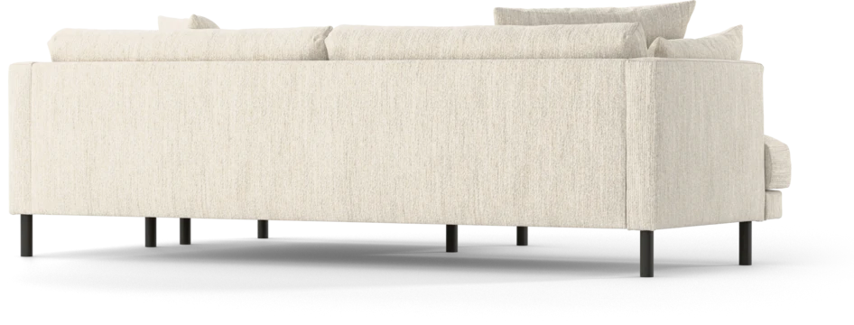Harper - 4-sits med schäslong XL höger - Vit
