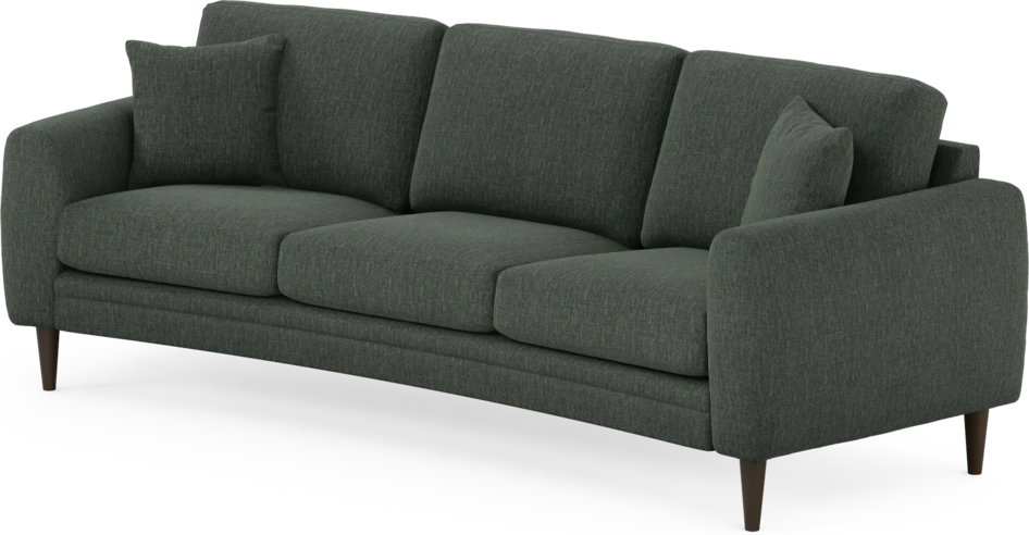 Eden - 3-sits soffa svängd - Grön