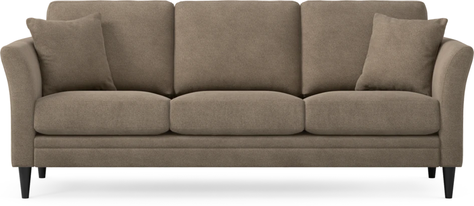 Eden - 3-sits soffa - Brun