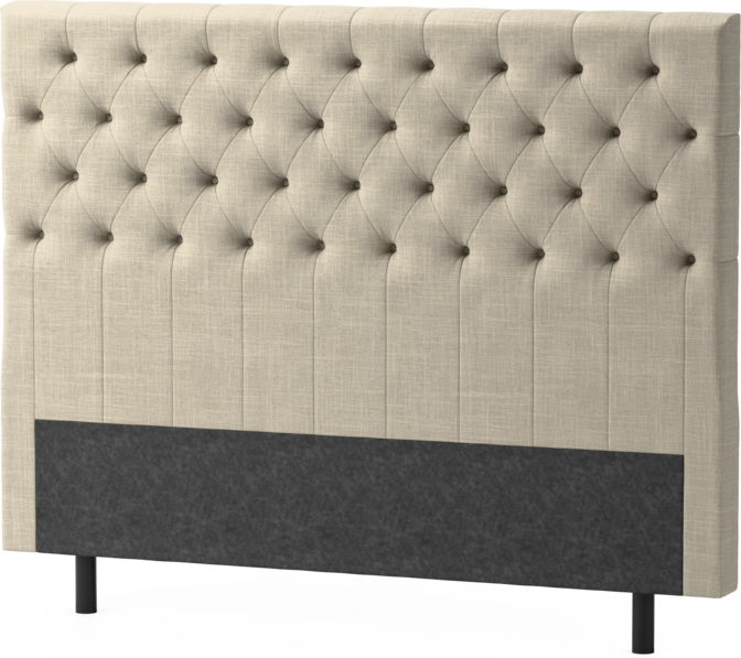 Delux Pikerad XL - Sänggavel, 90-210 cm - Beige