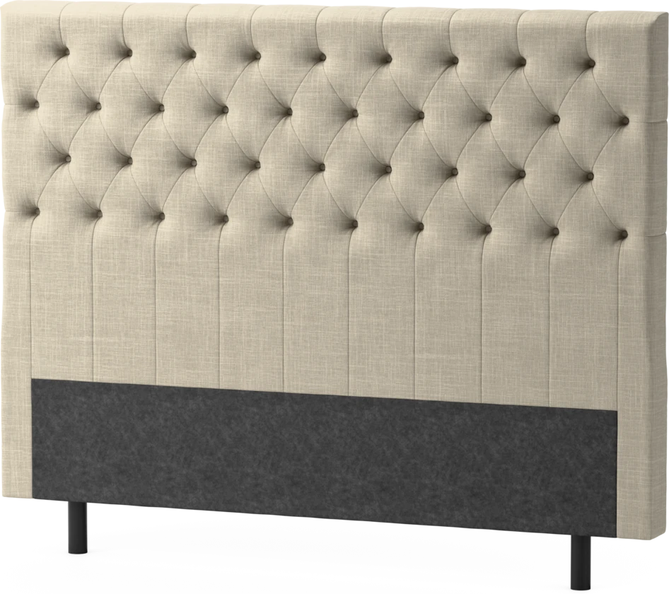 Delux Pikerad XL - Sänggavel, 90-210 cm - Beige