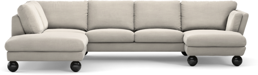 Madison Lux - 2-sits soffa med divan vänster och schäslong höger - Beige